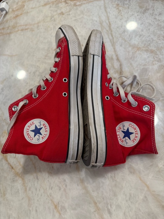 Converse Other - Men’s Red High-Top Converse Sneakers
